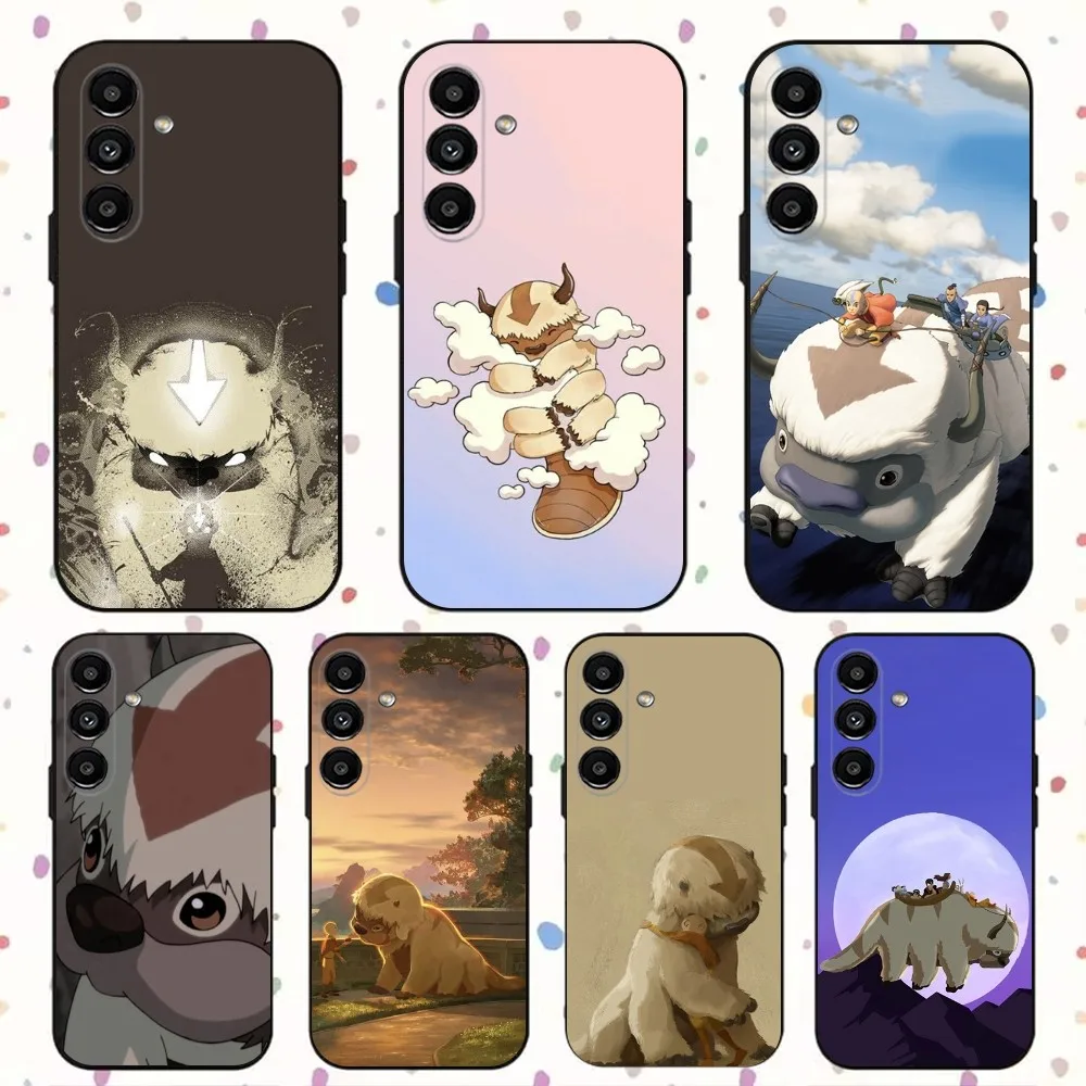 A-Avatar Appa Yip Yip Phone Case For Samsung S24,S21,S22,S23,S30,Ultra,S20,Plus,Fe,Lite,Note,10,9,5G Black Soft Cover