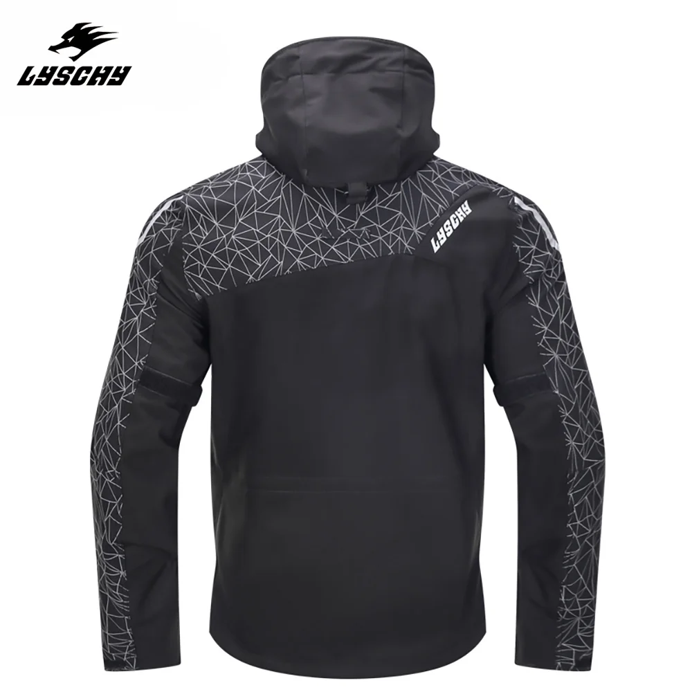 LYSCHY Motorcycle Jacket Men Waterproof Motocross Jacket Moto Suit Motorbike Riding Jacket Motorcycle Protection For 4 Season #