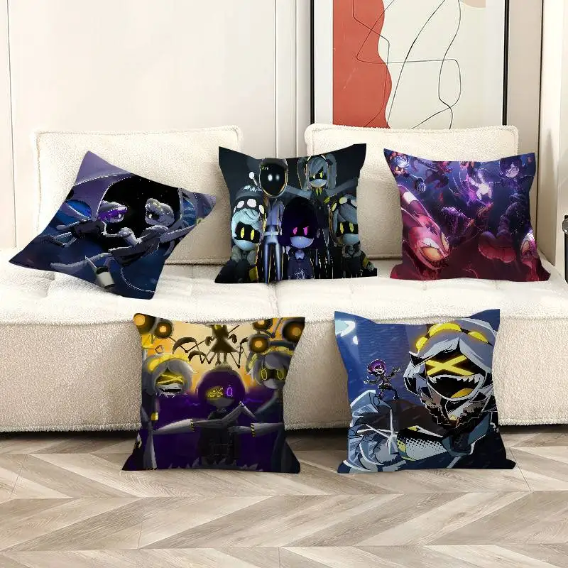 Cartoon Murder Drones Maple Design Cushion Cover Happy Autumn Harvest decor Holiday Decorati Pillow Cover