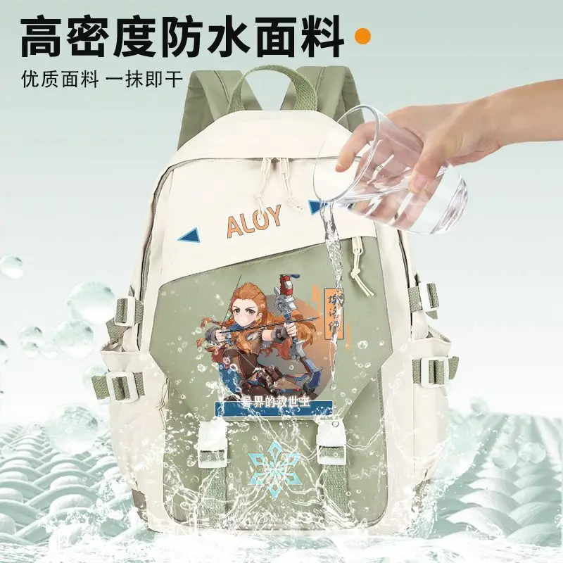 Genshin Impact Maple Leaf Wan Ye Children's Collaboration Elementary School Backpack For Grades Three To Six Large Capacity Ani