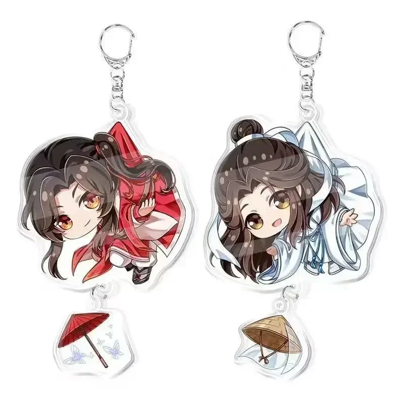 2025 Tian Guan Ci Fu Xie Lian Hua Cheng Wei Wu Xian Game Cartoon Acrylic Key Chain Heaven Official's Blessing Pendant Keyring