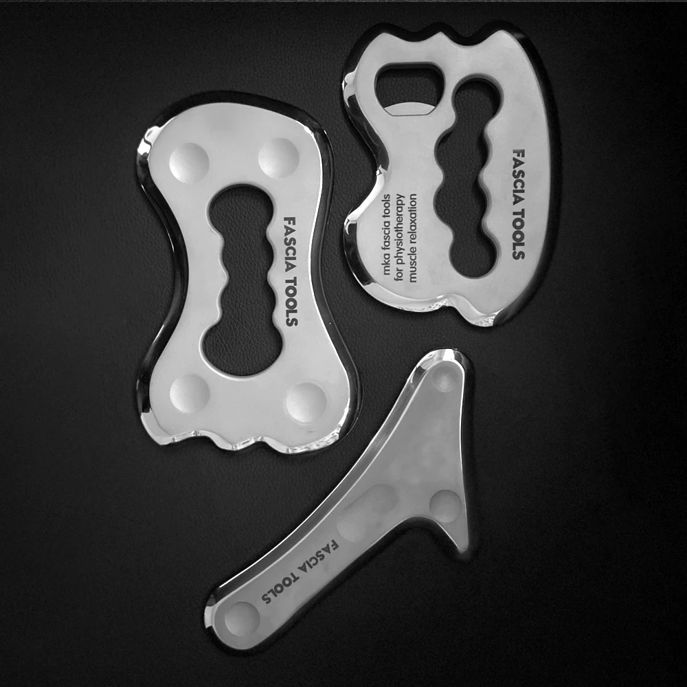 IASTM Gua Sha Physical Therapy Massage Tools Stainless Steel Metal Scraping Blade Chiropractic Myofascial Release Muscle Relax