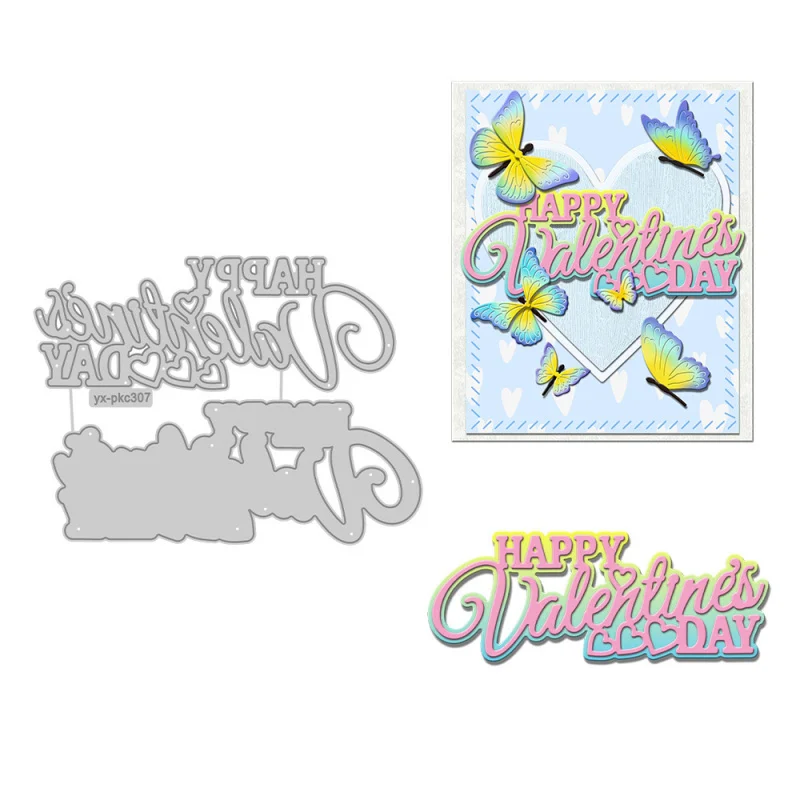 

Valentine Theme Carbon Steel Metal Cutting Dies Embossing Stencil for DIY Scrapbooking Handmade Greeting Card Paper Crafts