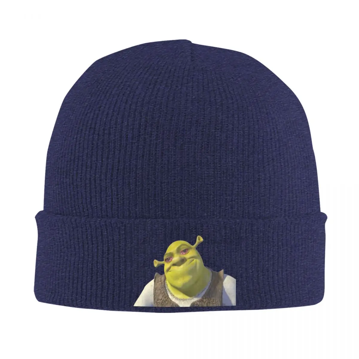 Shrek Crying Meme Warme gebreide muts Hiphop motorkaphoed Herfst Winter Outdoor Mutsen Hoeden voor unisex volwassenen