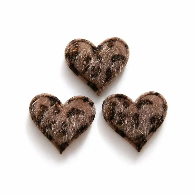 80 Stück Leopardenmuster-Haaraccessoires in Herzform, 3,2 x 3,4 cm, Haarspangen, Haarnadeln, Schleifen, Dekorationen für Kleidung und Accessoires. – Detail 9