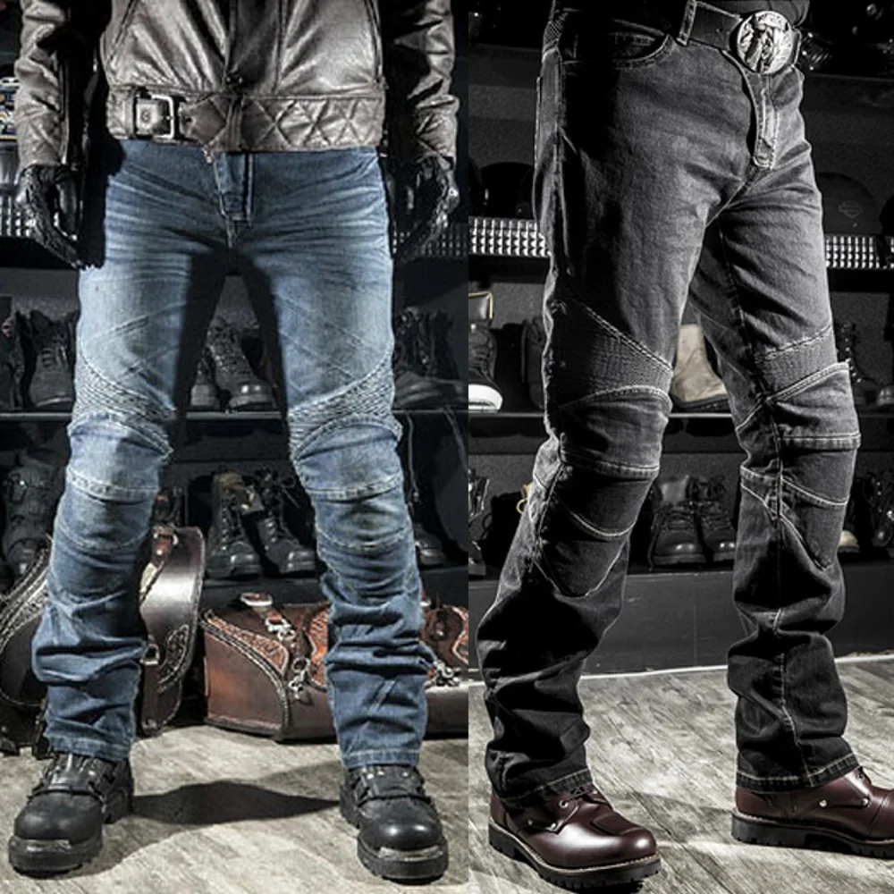 Men Jeans Embroidery Motorcycl - Motorcycle Gear Testing review and price