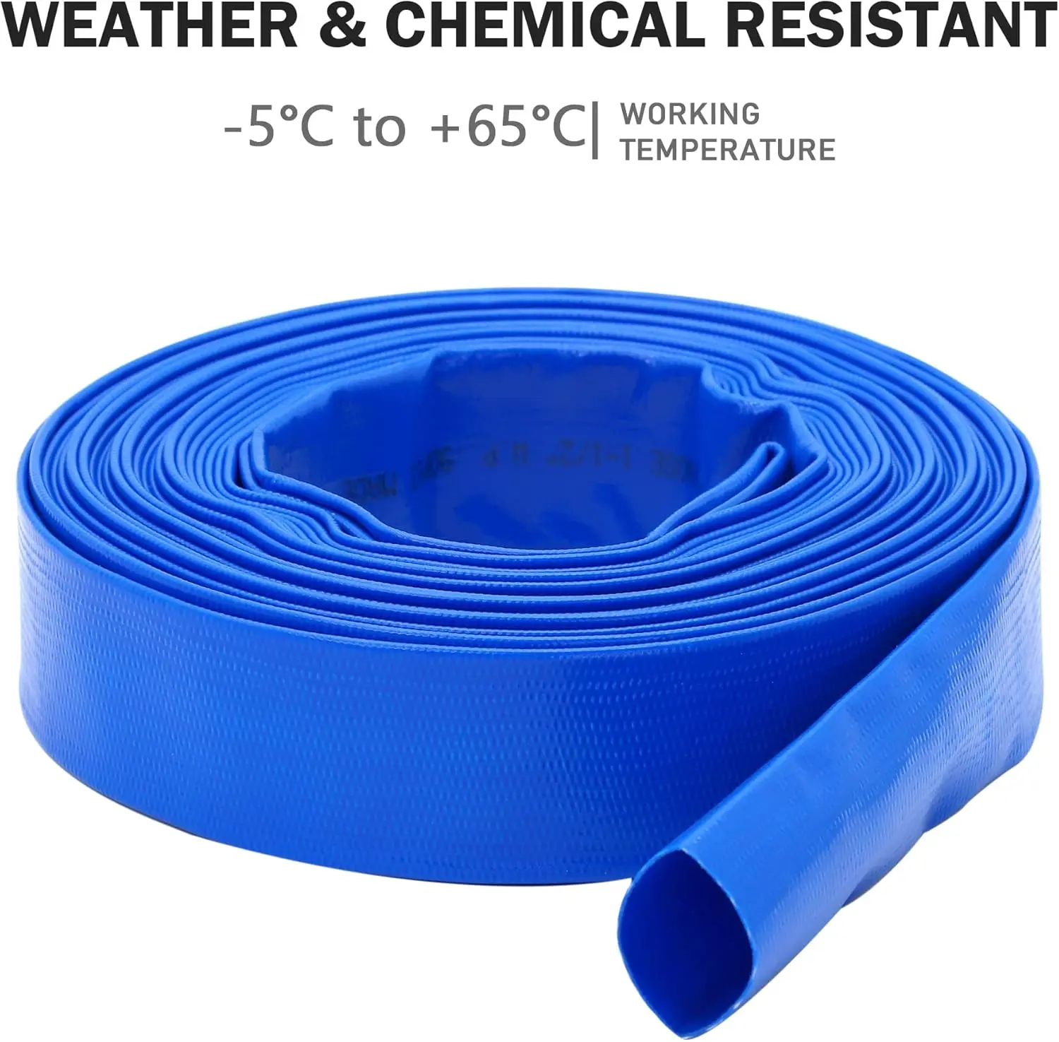 

1,25 "x 100 футов шланг для обратной промывки бассейна, сверхмощные усиленные синие шланги из ПВХ с плоским выпускным насосом для сливных бассейнов, новые