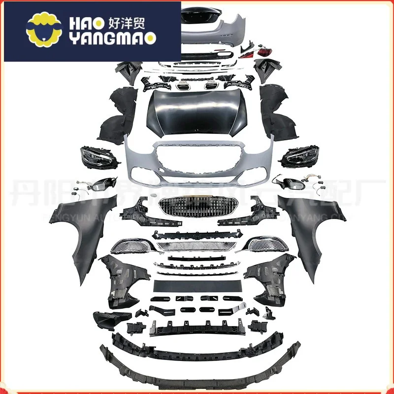 Applicable08 09 10 11 12 13 Mercedes-Benz S-Class W221 Old to New W223 Maybach Front and Rear Bumper Body Kit