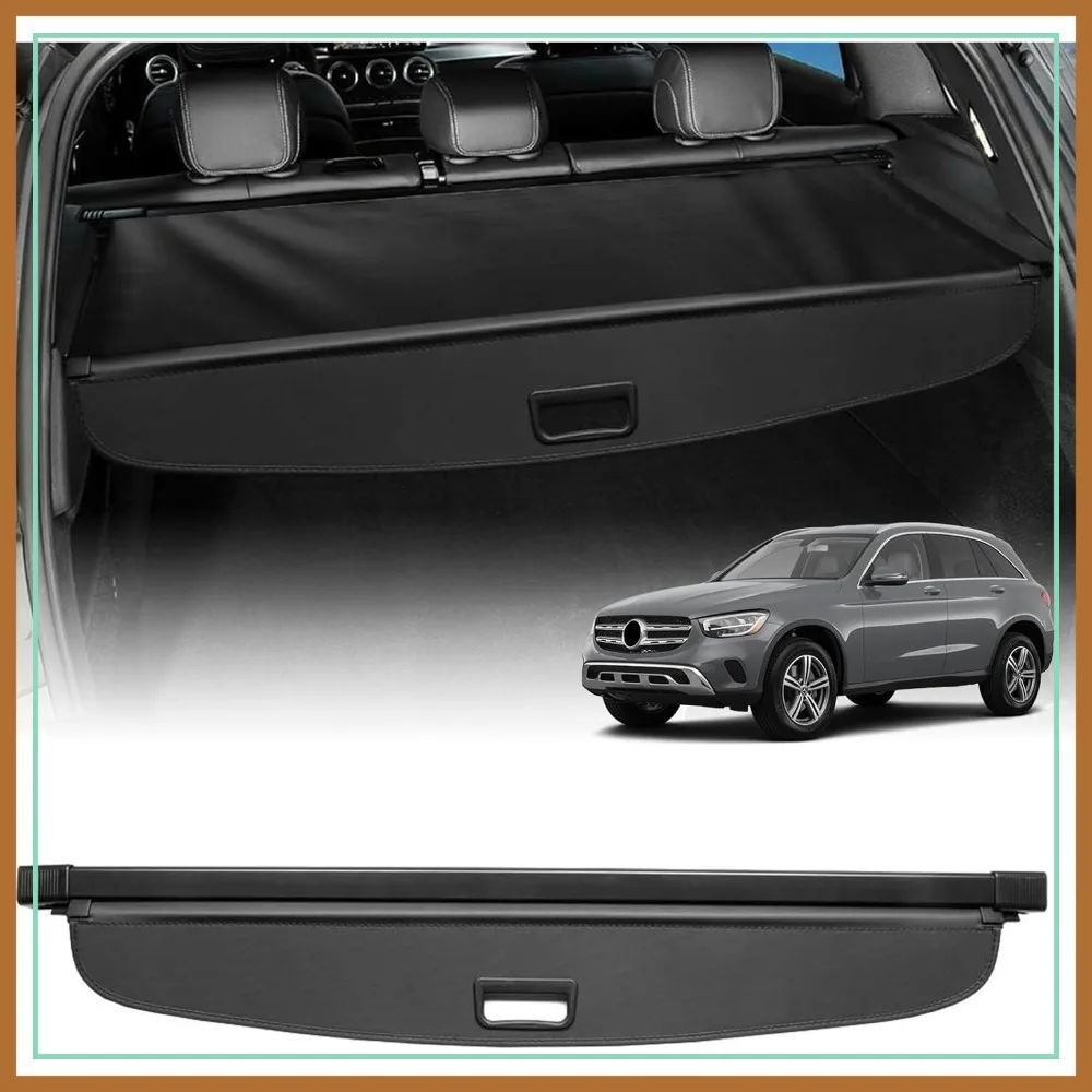 

Cargo Cover for Mercedes-Benz GLC 2016-2022 Trunk Shade Retractable Luggage Cover Black
