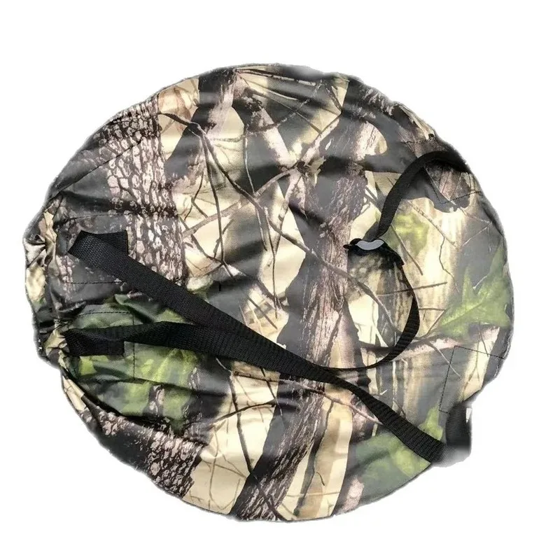 Single Person Pop Up Outdoor Photography Tent 3Sides 6Windows 360 Degree Watching Bird Portable Privacy Camouflage Black Caoted