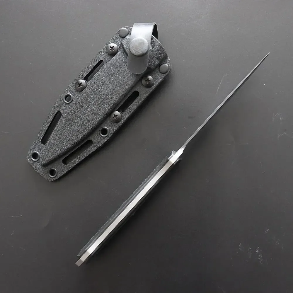 Black/Silver BM 133 SOCP Hunting Fixed Knife D2 Blade Nylon Fiberglass Handle Outdoor Tactical Camping Knives EDC Tool