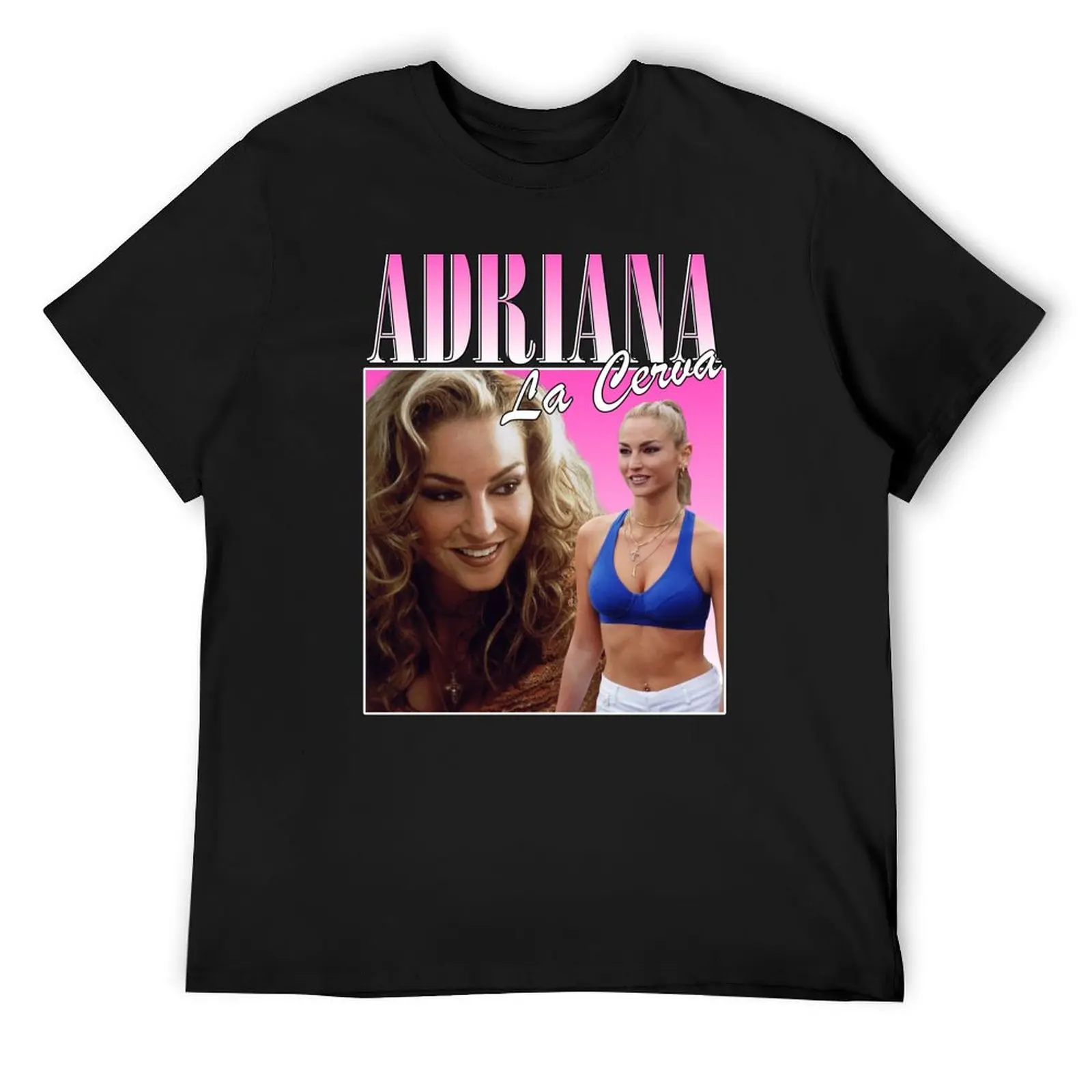 Adriana La Cerva Retro Design Sopranos T-Shirt korean fashion plus size clothes funny t shirts for men