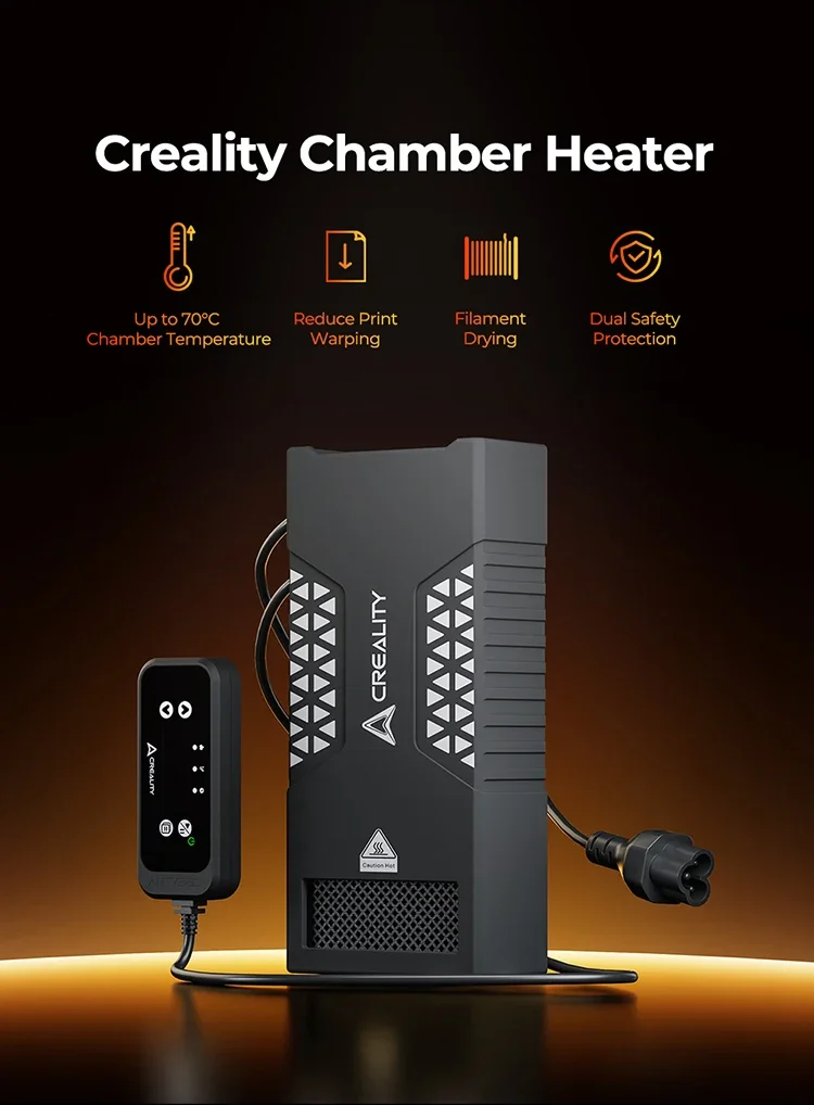 プリンター・複合機 CREALITY CHAMBER HEATER Creality Chamber Heater Reduce Print Warping Filament Drying Up To