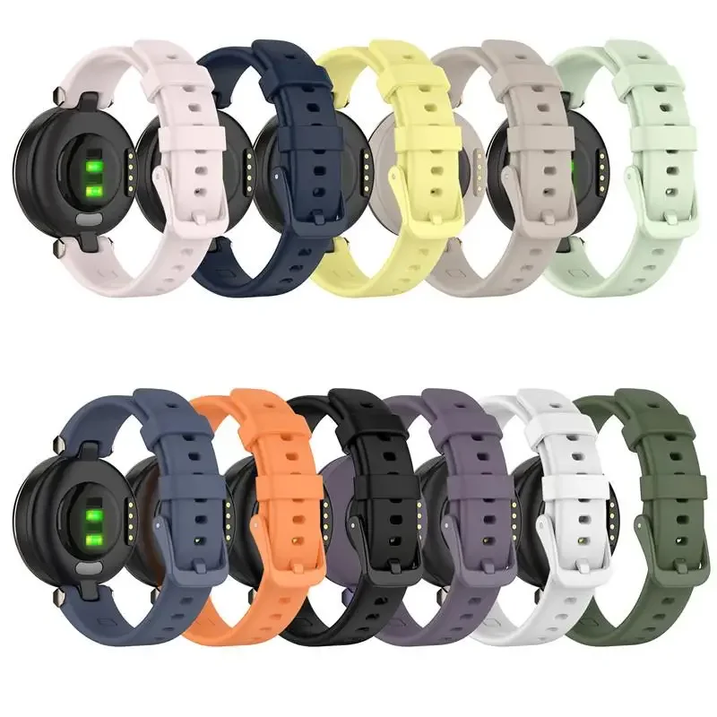 

Silicone Band For Garmin Lily Smart Watch Colorful Waterproof Replacement Strap For Garmin Lily Fitness Solid Color Wristband