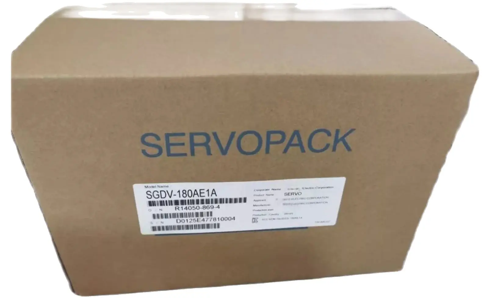 

New SGDV-180AE1A Servopack Servo Driver SGDV180AE1A Warranty 1 Year