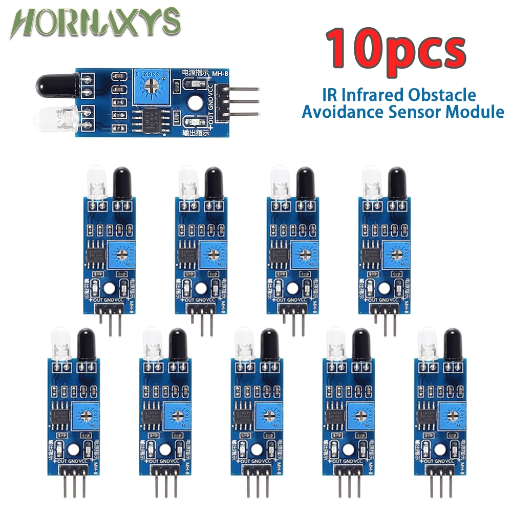 10/20pcs IR Infrared Obstacle Avoidance Sensor Module For Arduino DIY Smart Car Robot 3-wire Reflective Photoelectric New