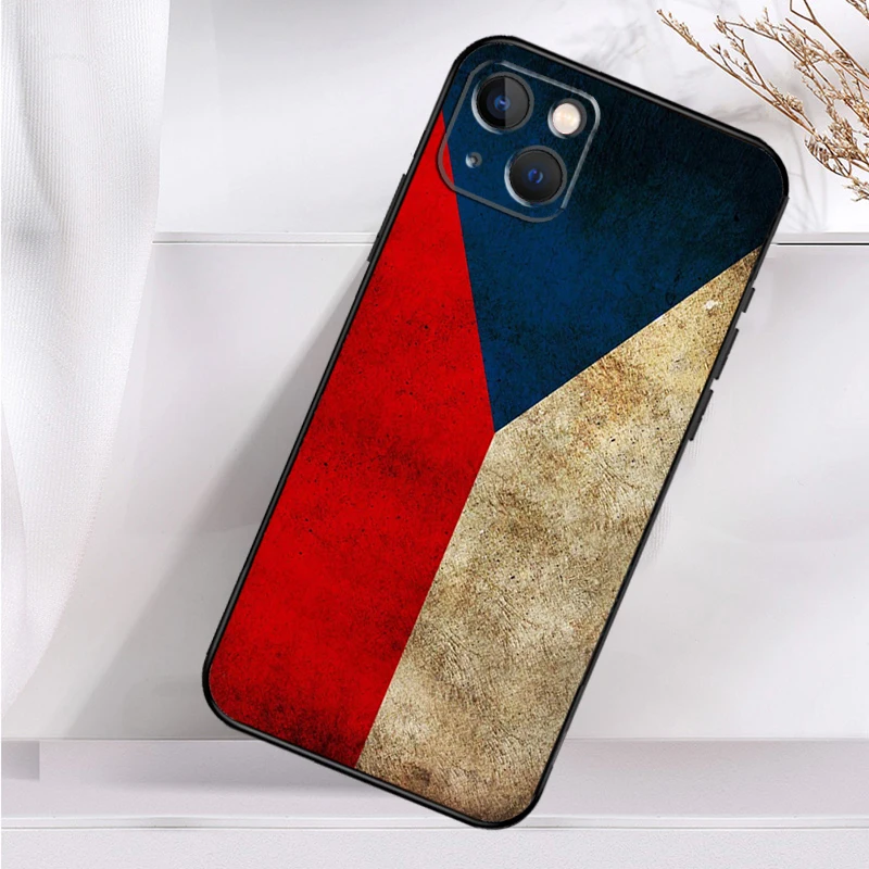 Czech Republic Czech Flag Phone Case For iPhone 14 13 12 11 16 15 Pro Max Plus Mini 7 8 X XR XS Max Soft Cover