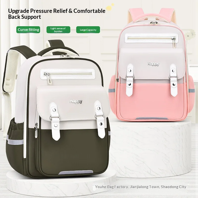 Unisex Lightweight Children's Backpack Large Capacity New Style Suitable for Boys And Girls，Schoolbag，Backpack，Bag