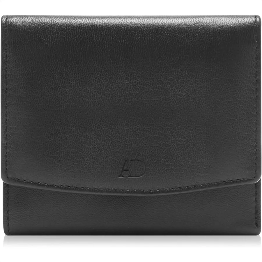 

Acc Denied REAL LEATHER Small Wallets For Women Compact Ladies Credit Card Holder With Coin Purse RFID Holiday Gifts For Her