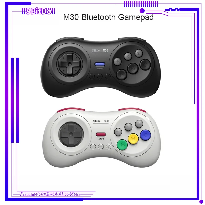 8bitdo M30 Bluetooth Gamepad Game Controller Md Style Support For Nintendo Switch Pc Macos Android Raspberry Pi Game Accessories