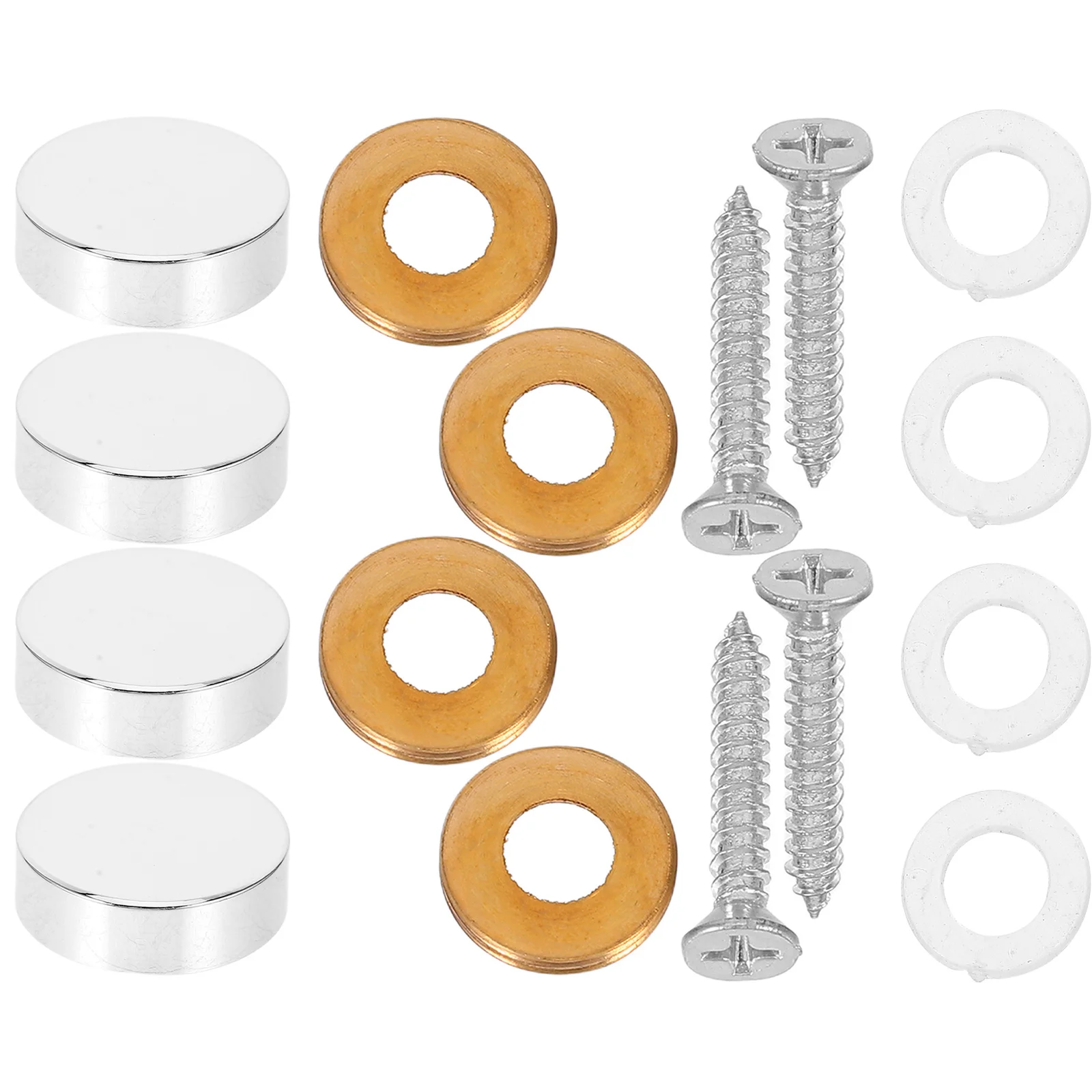 

1 Set Nails For Bathroom Effect Nail Polish Copper Nails Kit Flat Glass Secure Clips Durable Hardware Fast Installation Easy