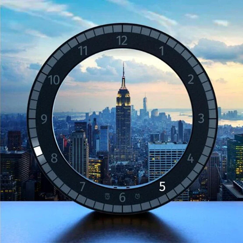 

Modern Led Digital Wall Clocks Plug-in and USB Dual-purpose Round Silent Table Clocks Indoor Living Room Bedroom Home Decoration