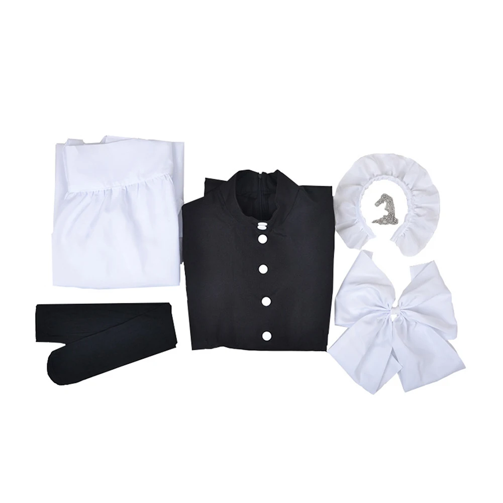 Male Maid Cosplay Disguise Costume Fantasy Anime Maid Dress Apron Adult Men Headband Outfits Halloween Carnival Party Suit