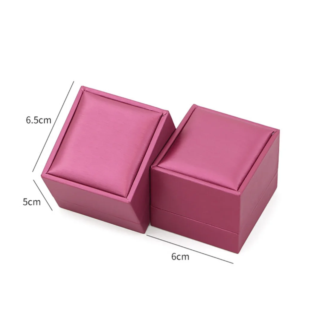 Led Jewelry Box Brushed Jewelry Box Ring Box Premium For Engagement Retail Display Wedding
