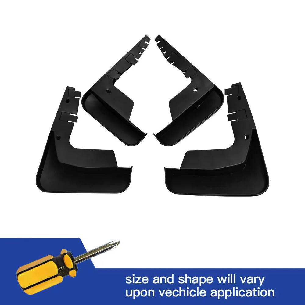 

4Pcs Front & Rear Mud Flaps Splash Guards Mudguards Black Fit For Peugeot 308 2012 2013 2014 2015