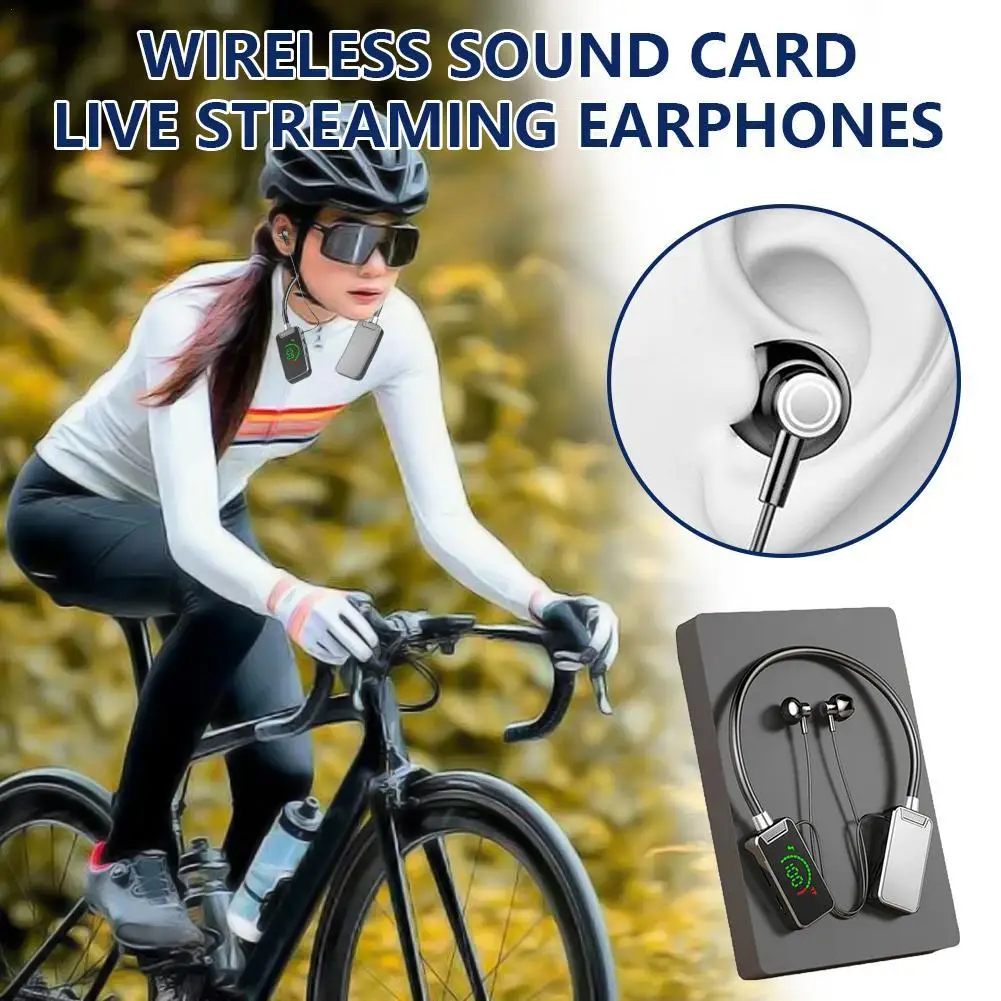 Premium Microphone Monitoring Wireless Headphones Bluetooth Microphone Headset Live Equipment Sound Card All-in-One New Earphone