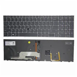 100%New US/Spain For HP Elitebook Zbook Fury 15 G5 G6 17 G5 G6 15U G5 15U G6 Backlit Laptop Keyboard