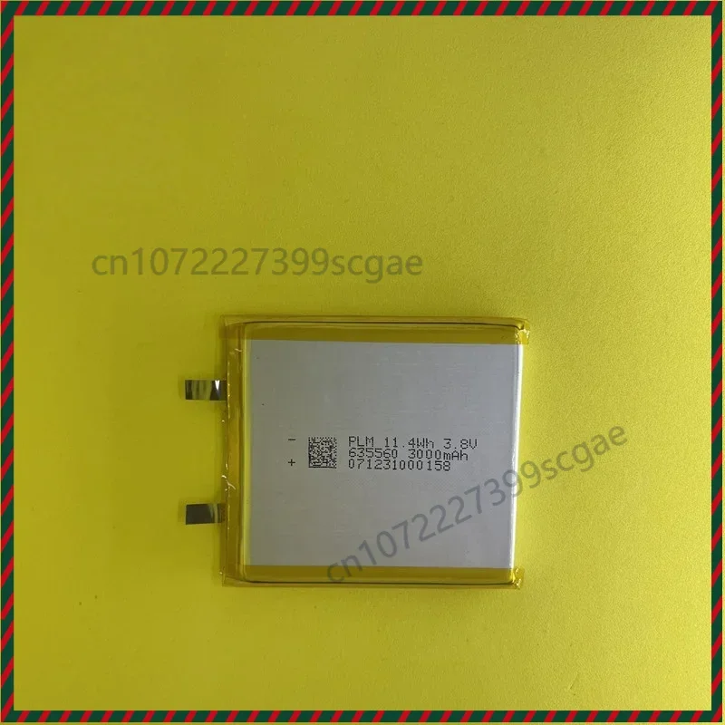 Polymer 635560 Lithium Battery 3000mAh 3.8V for Instruments and Meters Fast Charging Power Bank Cell