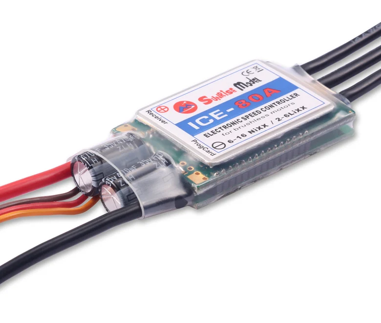 Sunrisemodel氷2-6sヘリコプター飛行機ブラシレスesc bec出力18A 30A