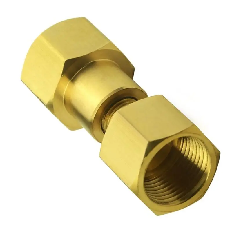 T21C 2X CGA-320 To CGA-580 Adapter, Carbon Dioxide Bottom To Argon Nitrogen Regulator Flowmeter Thread Converter