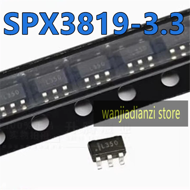 10pcs SPX3819-3.3 SPX3819M5-L-3.3/TR Voltage regulator LDO 500mA 3.3V SOT-23-5 Integrated circuit IC SPX3819