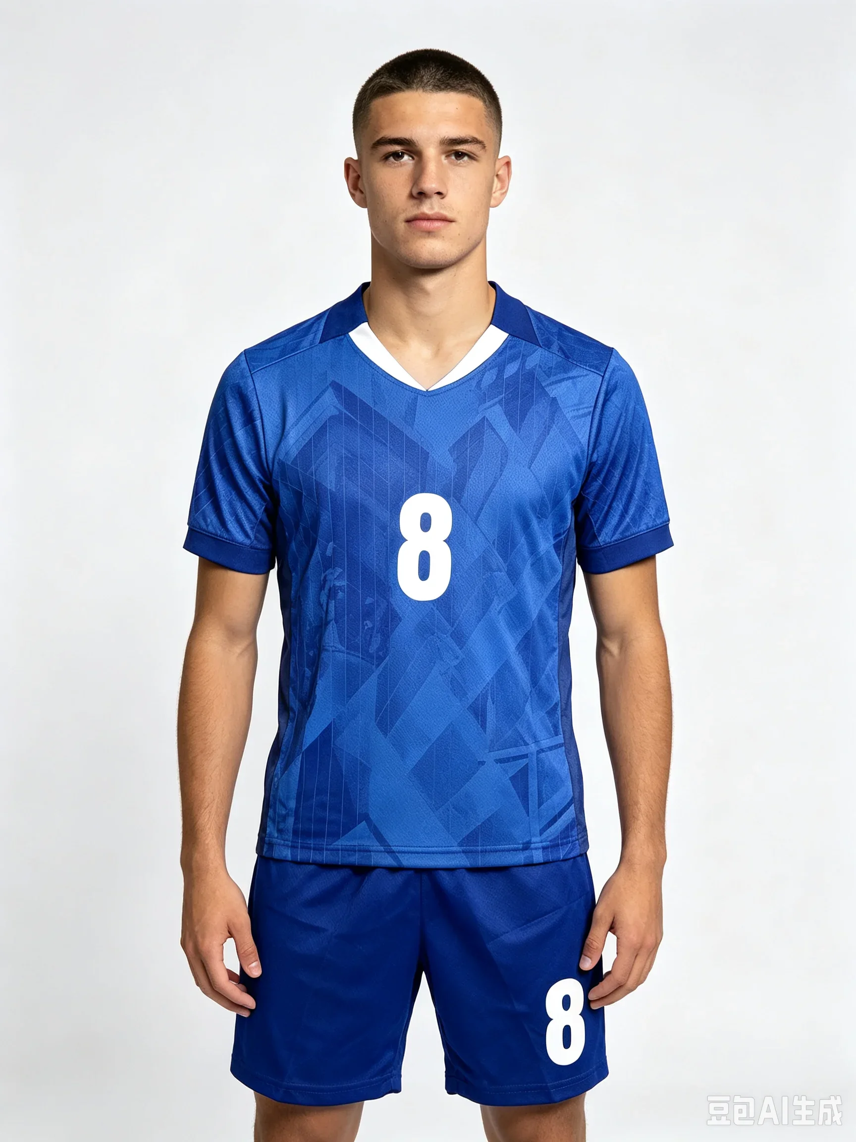 26/27 Unisex Blank Soccer 2‑Piece Set, Kids Adults Parent‑Child Kit, Custom No.1 7 8 9 10 Blue UK City Shirt/Jersey