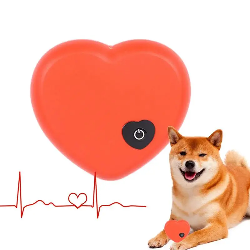 Heartbeat Simulator Soothing Heartbeat Puppy Toy Realistic Portable Dog Heartbeat Toy Calming Puppy Toys for Kitten Dog