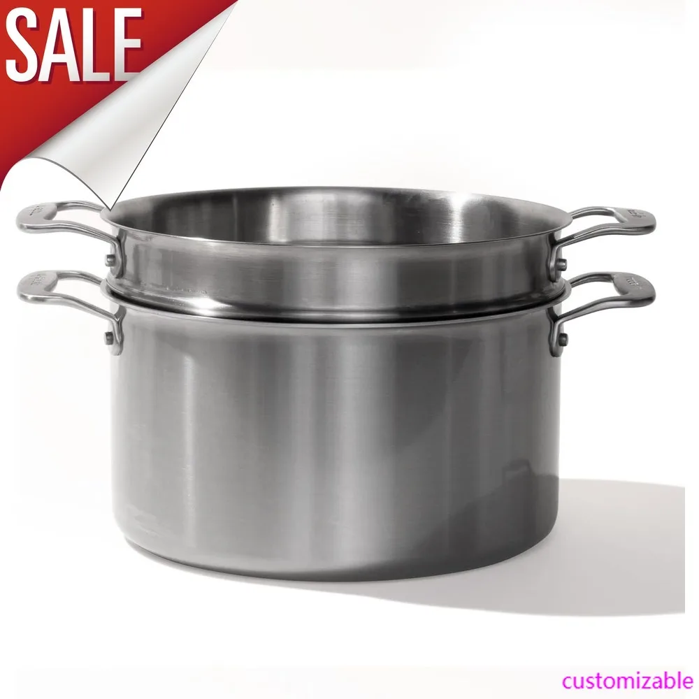 

Sale-Cookware - 8 Quart Stainless Steel Stock Pot With Steamer Basket Insert
