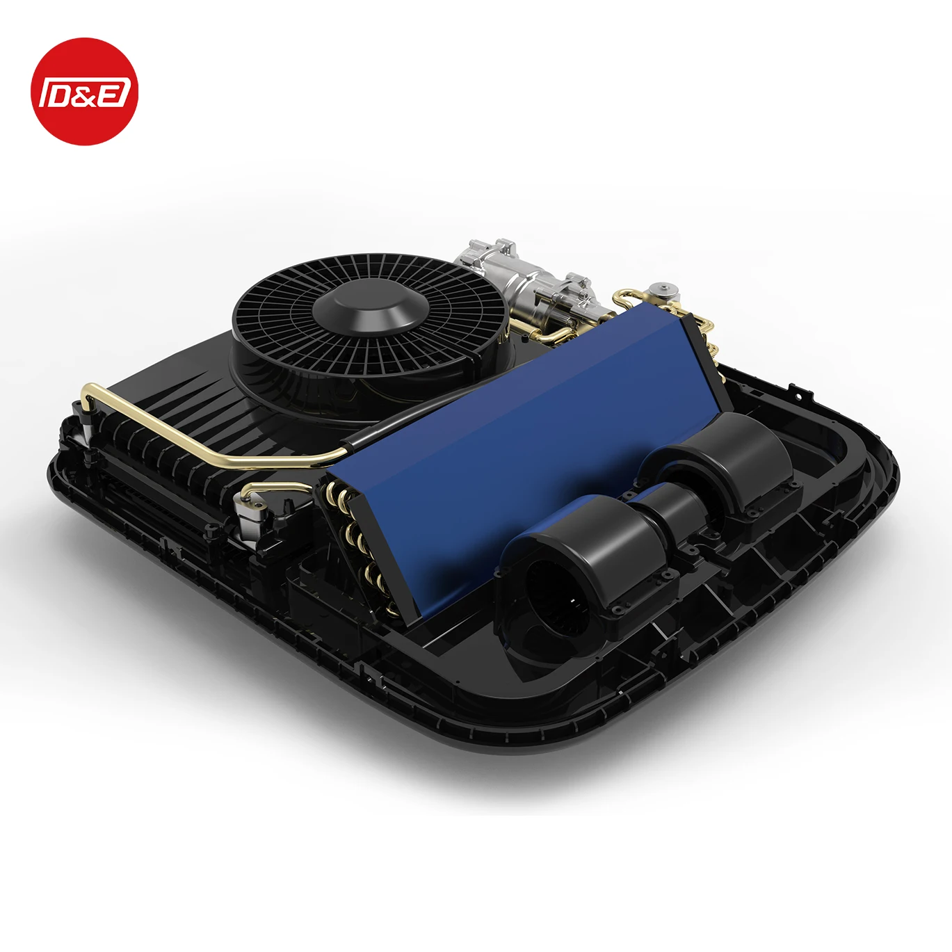 高品質オールインワンミニルーフトップパーキングエアコンDC12V24VトラックキャンピングカーキャラバンRV用ラジエーター