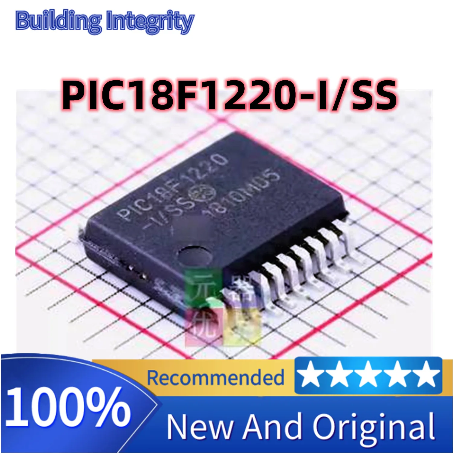 10PCS New PIC18F1220-I/SS SSOP20 Microcontroller chip IC