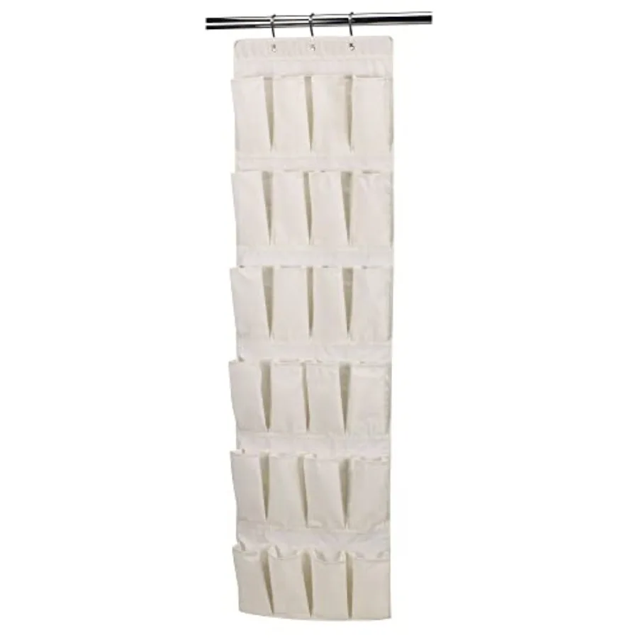 

Over The Door 24 Packet Shoe Storage Organizer Natural Canvas