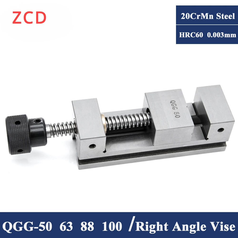 

ZCD QGG50 63 73 88 100 Right Angle Vise Grinder CNC Vise Gad Tongs For Surface Grinding Machine Milling Machine Edm Machine