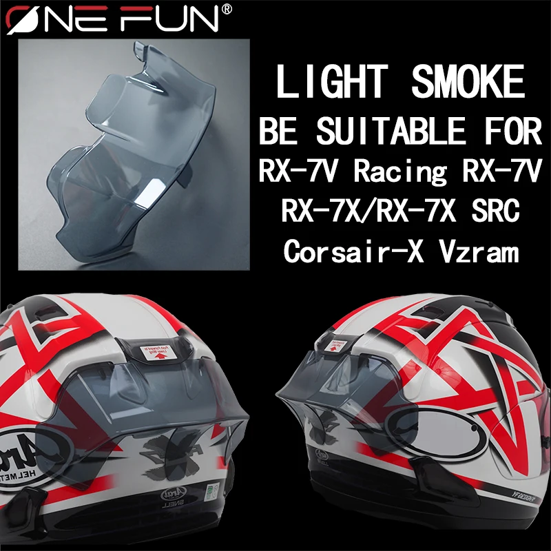 خوذة دراجة نارية لـ ARAI RX7X/RX7-V/SRC Racing VZ RAM خوذة سبويلر ملحقات ألياف الكربون الجناح الخلفي لمسار السباق