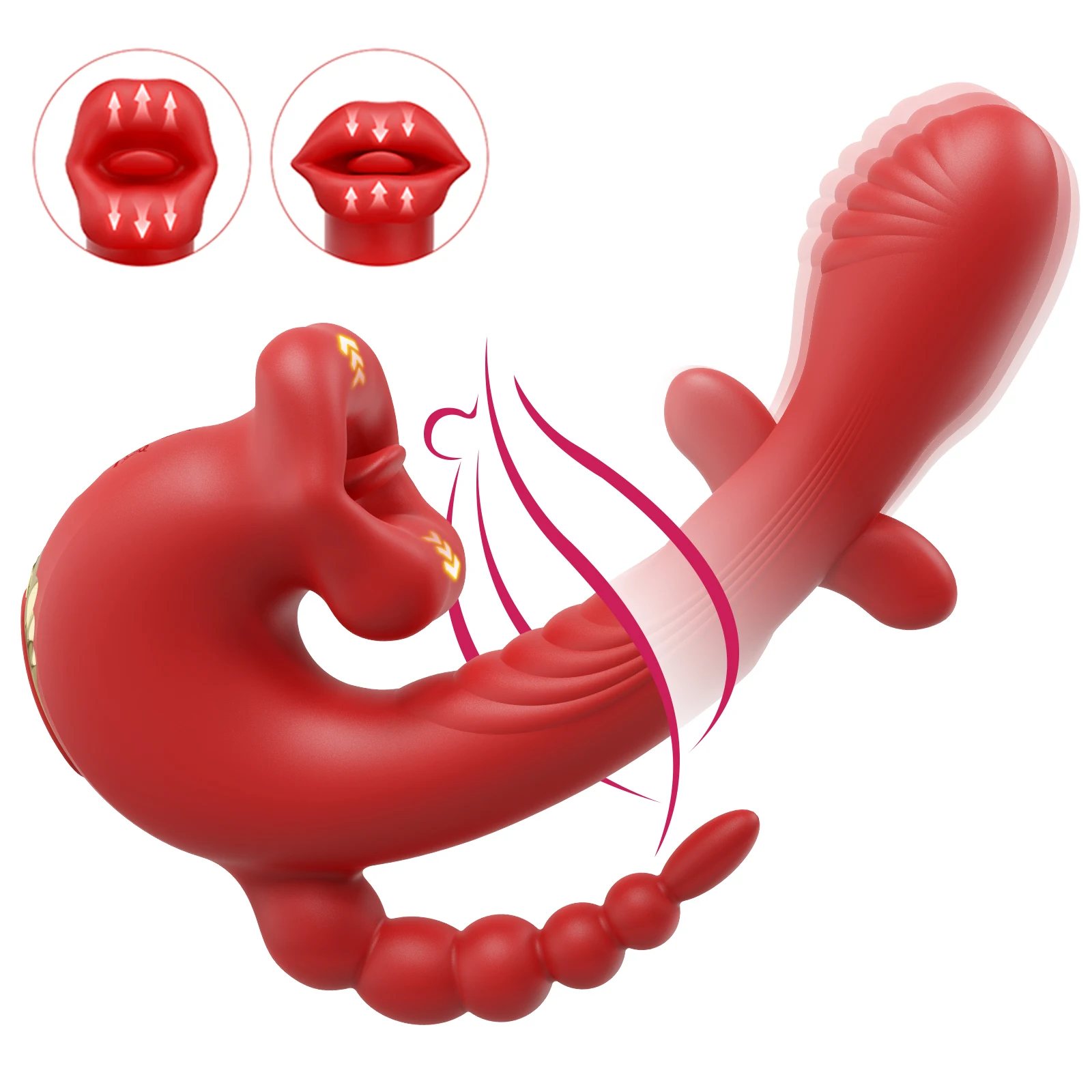 Erwachsene Sex Spielzeug Zunge Lecken Nippel Klitoris Vibrator Frauen Masturbation Vibration Anal Penetration Vagina Vibrator Sex Produkte