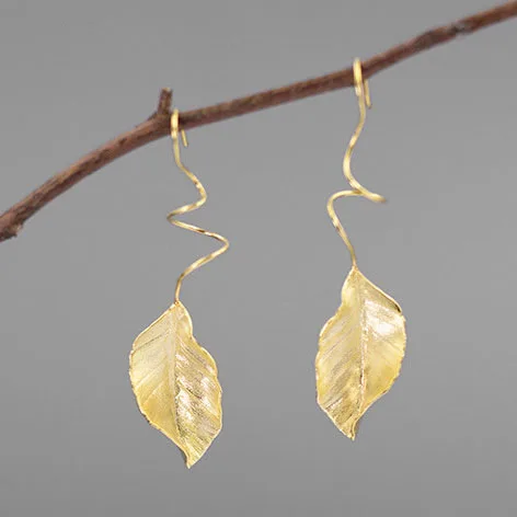 

Personalized Fashion Leaf Design Pendant Earrings for Women 2025 New Stainless Steel Korean Earrings Jewelry Accessories