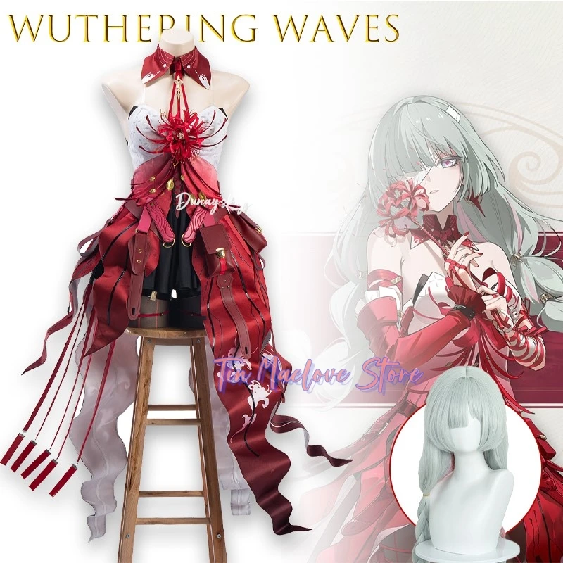 

Wuthering Waves Phrolova Lycoris Radiata Косплейコス Rosen Для женщин Сексуальная школьная форма Вечеринка Хэллоуин Сексуальное Рождество Kawaii