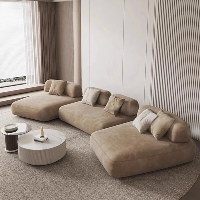 

Cobble island fabric sofa living room movable backrest double-sided combination module sofa