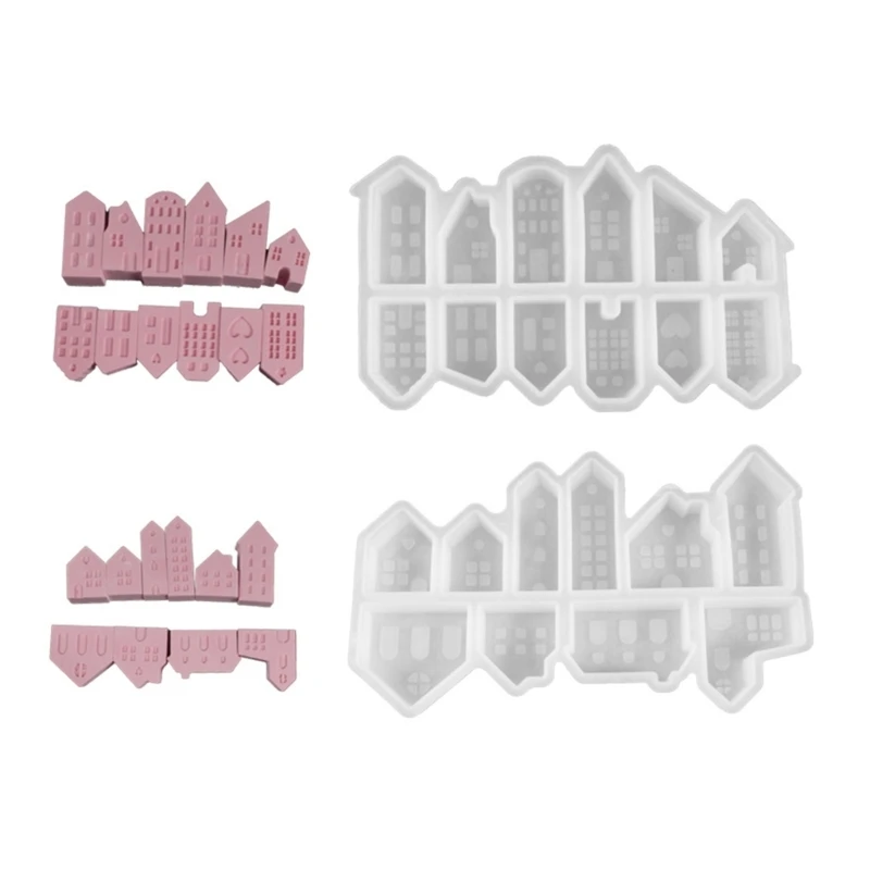 

Versatile Silicone Mold for Gypsum House Suitable for Party Decoration Gifts