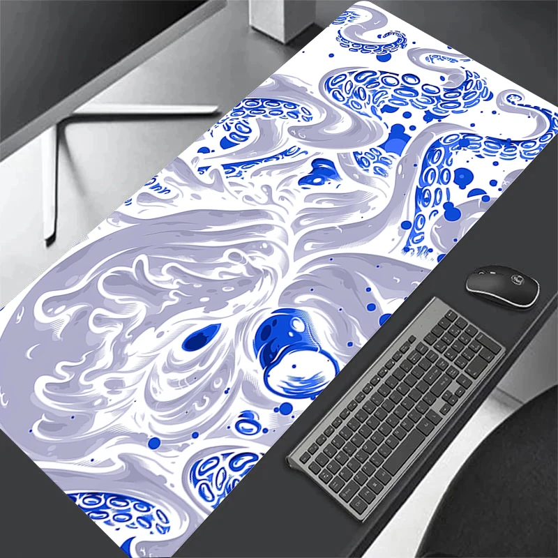 Anime Octopus Monster Mouse Pad Gaming Laptops Anti-slip Mousepad Gamer Keyboard Mat Desk Protector Cartoon Color Mouse Pads Xxl