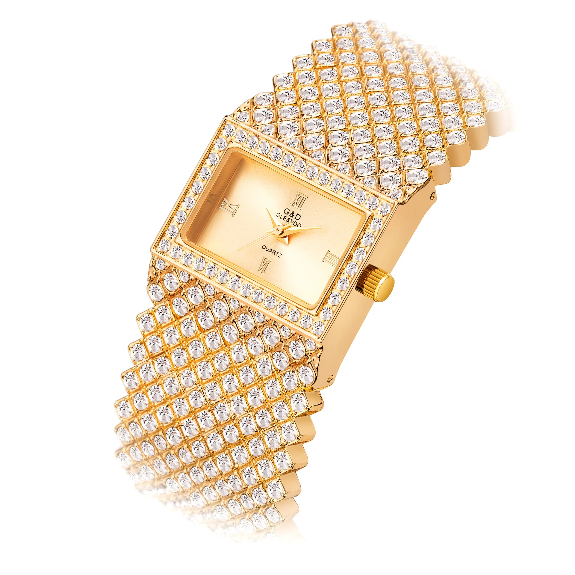

Full Diamond Women's Watch Bracelet Quartz Watch Casual Decoration Watch